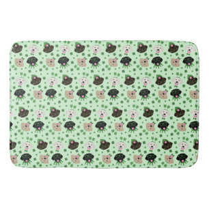Happy St Patricks Day Labrador Retriever Dogs Bath Mat
