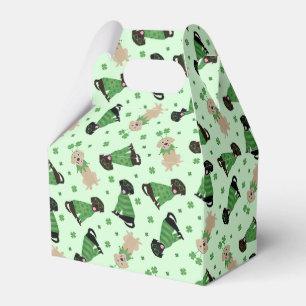 Happy St Patricks Day Labrador Retriever Dogs Favor Box