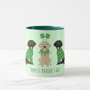 Happy St Patricks Day Labrador Retriever Dogs Mug