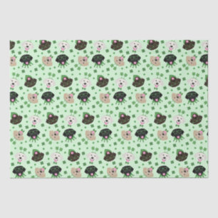 Happy St Patricks Day Labrador Retriever Dogs Tissue Paper