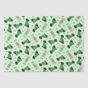 Happy St Patricks Day Labrador Retriever Dogs Tissue Paper