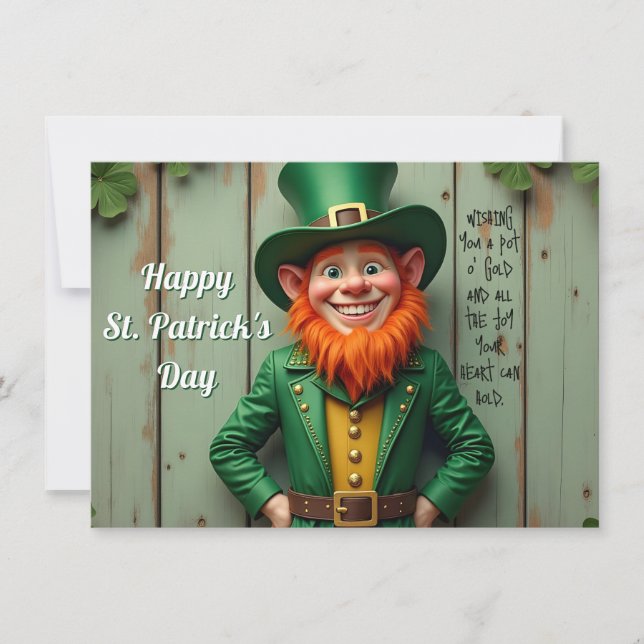 Happy St. Patrick's Day Leprechaun (Front)