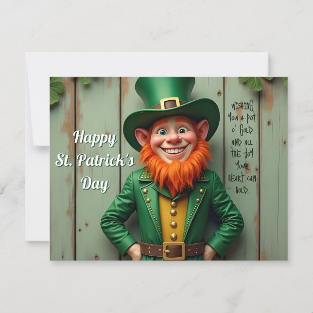 Happy St. Patrick's Day Leprechaun (Front)
