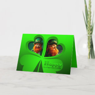 Happy St Patrick's Day Leprechaun Add Photo HGC3 Card