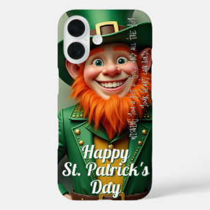 Happy St. Patrick's Day Leprechaun iPhone 16 Case