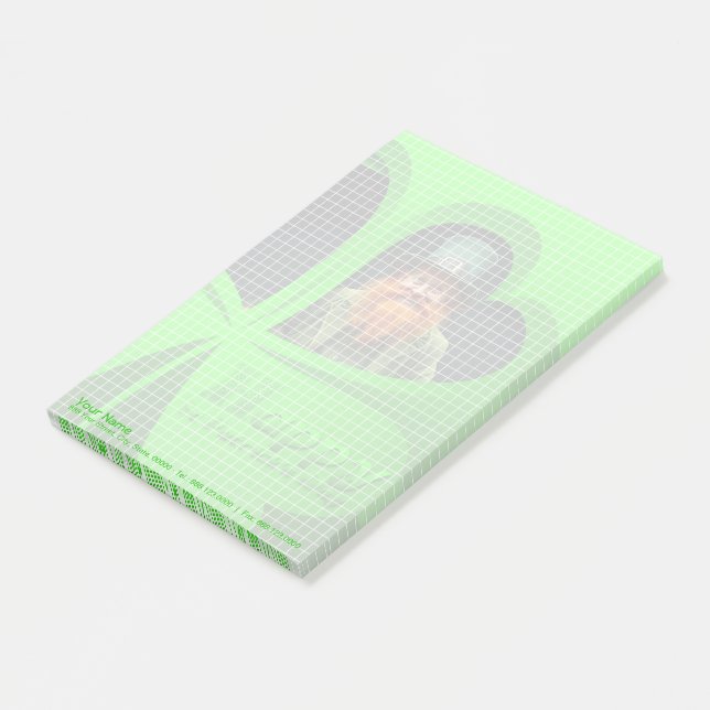 Happy St Patrick's Day Leprechaun Corporate NP2 Post-it Notes (Angled)