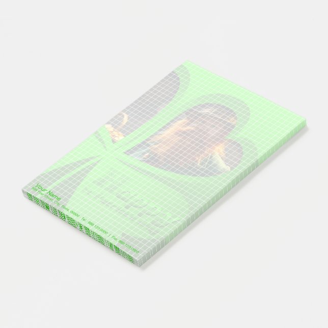 Happy St Patrick's Day Leprechaun Corporate NP3 Post-it Notes (Angled)