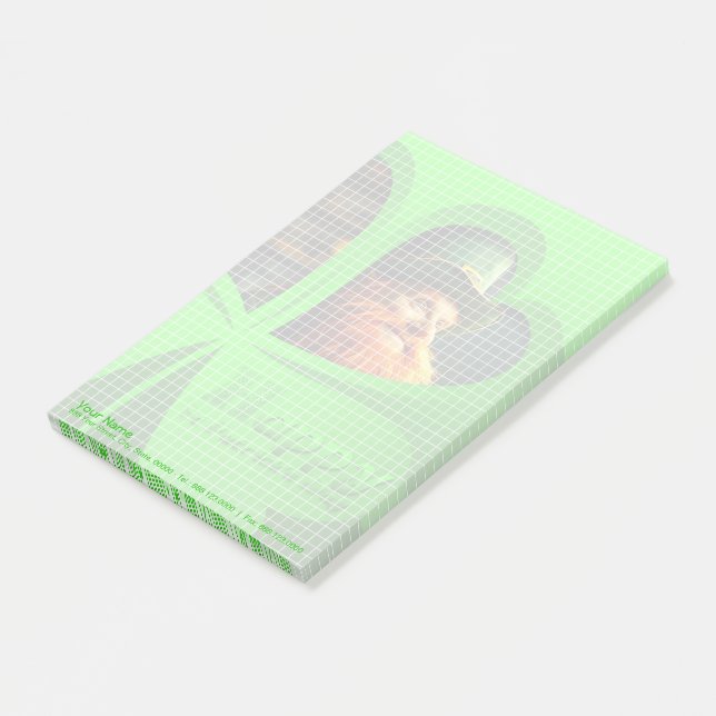 Happy St Patrick's Day Leprechaun Corporate NP5 Post-it Notes (Angled)