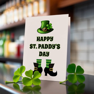 Happy St. Patrick's Day Leprechaun Funny Holiday Card