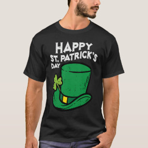 Happy St Patricks Day Leprechaun Hat Irish Men Wom T-Shirt