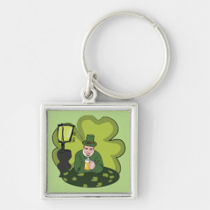 "HAPPY ST. PATRICK'S DAY" LEPRECHAUN KEYCHAIN