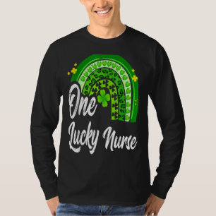 Happy St Patrick's Day Leprechaun Pop It Rainbow F T-Shirt