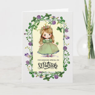 Happy St. Patrick's Day. Little Irish Princess  Ca Card