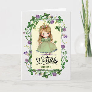 Happy St. Patrick's Day. Little Irish Princess  Card
