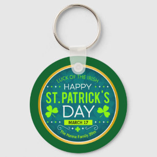 HAPPY ST. PATRICK'S DAY, "LUCK OF THE IRISH" KEYCHAIN