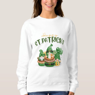 Happy St. Patricks Day -Lucky Irish Clover Party Sweatshirt