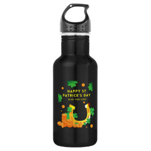 Happy St. Patricks Day -Lucky Irish Shamrock 532 Ml Water Bottle
