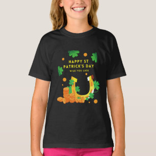 Happy St. Patricks Day -Lucky Irish Shamrock T-Shirt