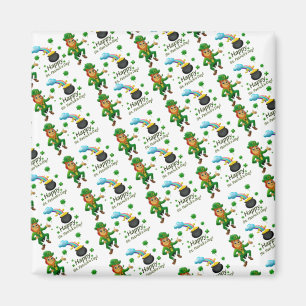 Happy St. Patrick's Day Magnets Leprechaun