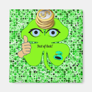 Happy St. Patrick's Day Magnets Shamrock