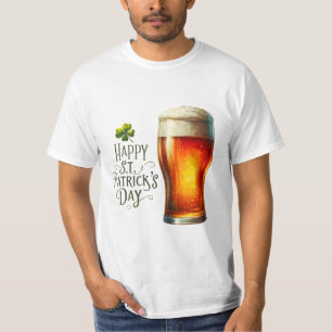 Happy St. Patrick's Day Men's t-shirt with Beer 