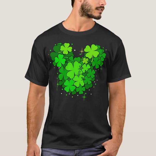 Happy St Patricks Day Mickeymouse T-Shirt (Front)