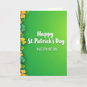 Happy St Patricks Day Nephew Card