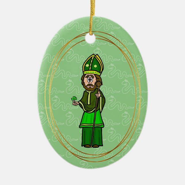 Happy St. Patrick's Day Ornament (Front)