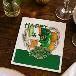 Happy St. Patrick's Day Party Napkin