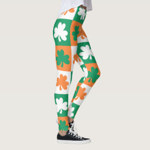 Happy St. Patrick's Day Pattern Leggings