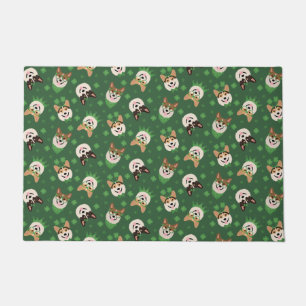 Happy St Patricks Day Pembroke Welsh Corgi Dogs Doormat