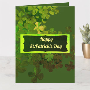 Happy St.Patrick's Day,personalized Card