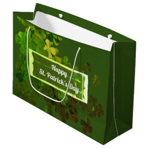 Happy St. Patrick's Day,personalized Large Gift Bag