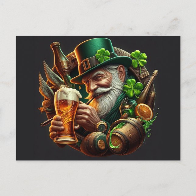 Happy St. Patricks' Day Postcard (Front)
