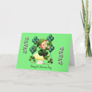 Happy St. Patrick's Day Pot of Gold and Rainbow Card