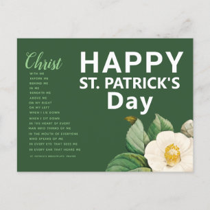 Happy St. Patrick's Day Prayer Postcard