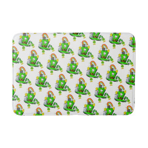 Happy St. Patrick's Day Rabbit Bathmats
