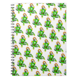 Happy St. Patrick's Day Rabbit Notebook