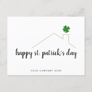 Happy St. Patrick's Day Real Estate Farming Postcard