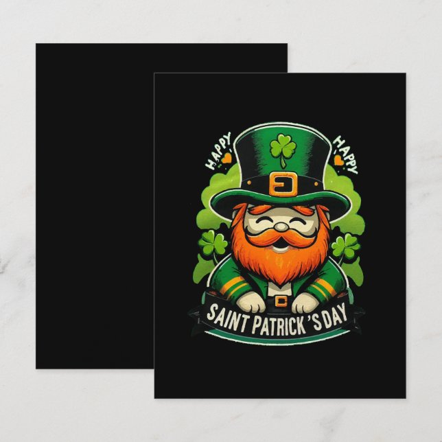 Happy St Patricks Day RSVP Card (Front/Back)