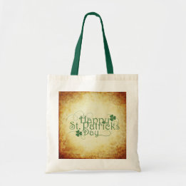 Happy St. Patrick's Day Rustic Tote Bag