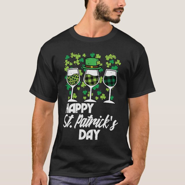 Happy St Patricks Day Saint Pattys Paddys Irish Mo T-Shirt (Front)