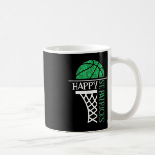 Happy St Patricks Day Shamrock basketball player n Coffee Mug
