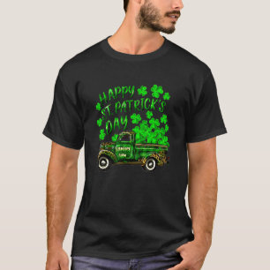 Happy St Patrick's Day Shamrock Farm Truck 2 T-Shirt