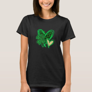 Happy St Patrick's Day Shamrock,Heart Pajama. Patr T-Shirt