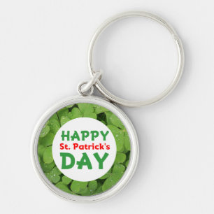 Happy St.Patrick's day shamrock keychain. Keychain