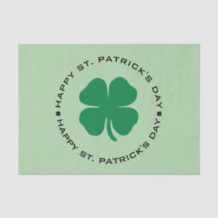 Happy St. Patrick's Day Shamrock Lucky Charm Tissue Paper