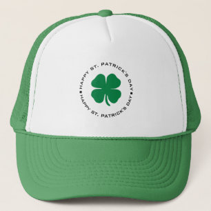 Happy St. Patrick's Day Shamrock Lucky Charm Trucker Hat