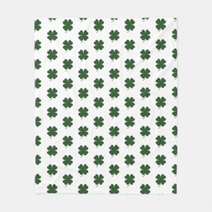 Happy St. Patrick's Day Shamrocks Throw Blanket
