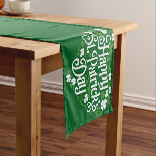 Happy St Patrick's Day Short Table Runner